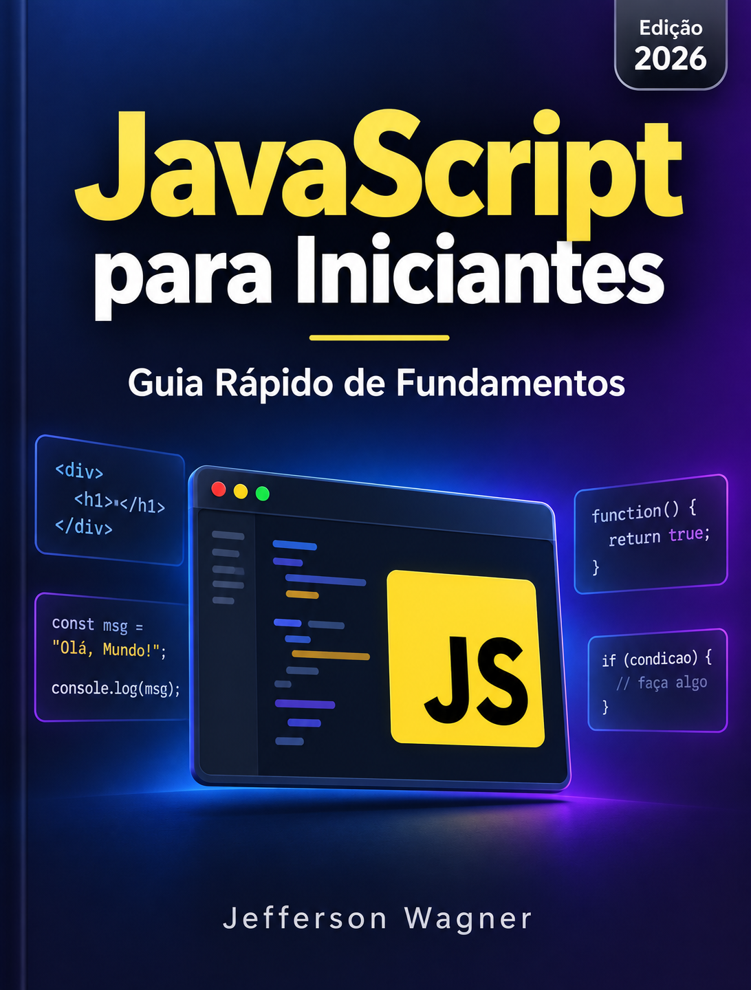 Capa de JavaScript para Iniciantes: Guia Rápido de Fundamentos